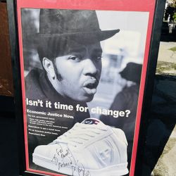 Signed & Framed Phat Farm Rev Run (Joseph Simmons) Vintage Reparations Now Promo Poster