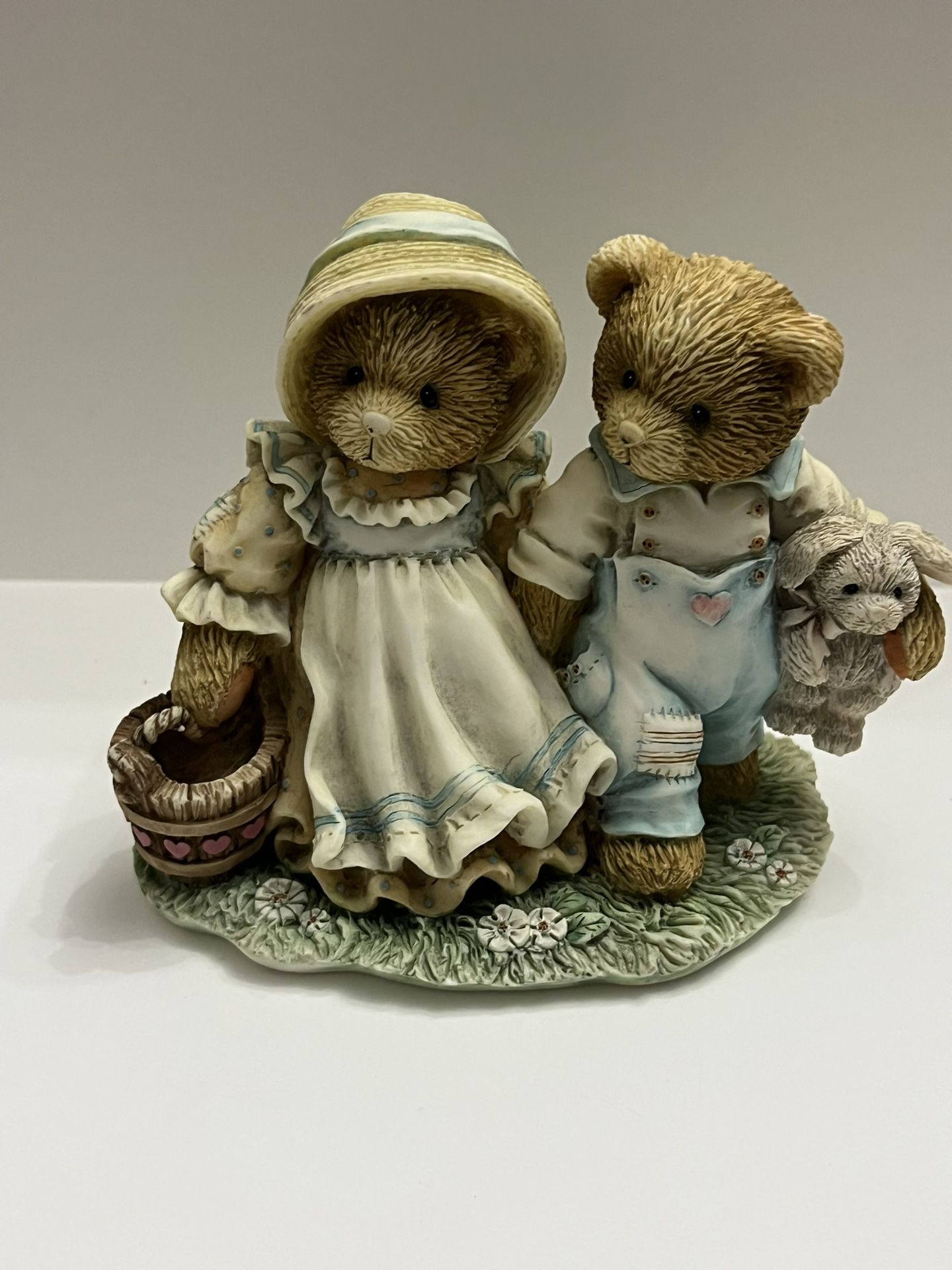 Vintage Cherished Teddies 1993 Jack & Jill " Our Friendship Will Never Tumble "