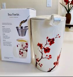 Tea Forté Cherry Blossom Loose Tea Infuser Mug