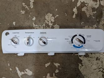 GE Washing Machine Faceplate. Model: GTW180SCJ0WW