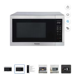 Panasonic 1.3 cu ft Countertop Microwave Oven in Glass Door