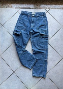 Pull&Bear Cargo Denim Jeans