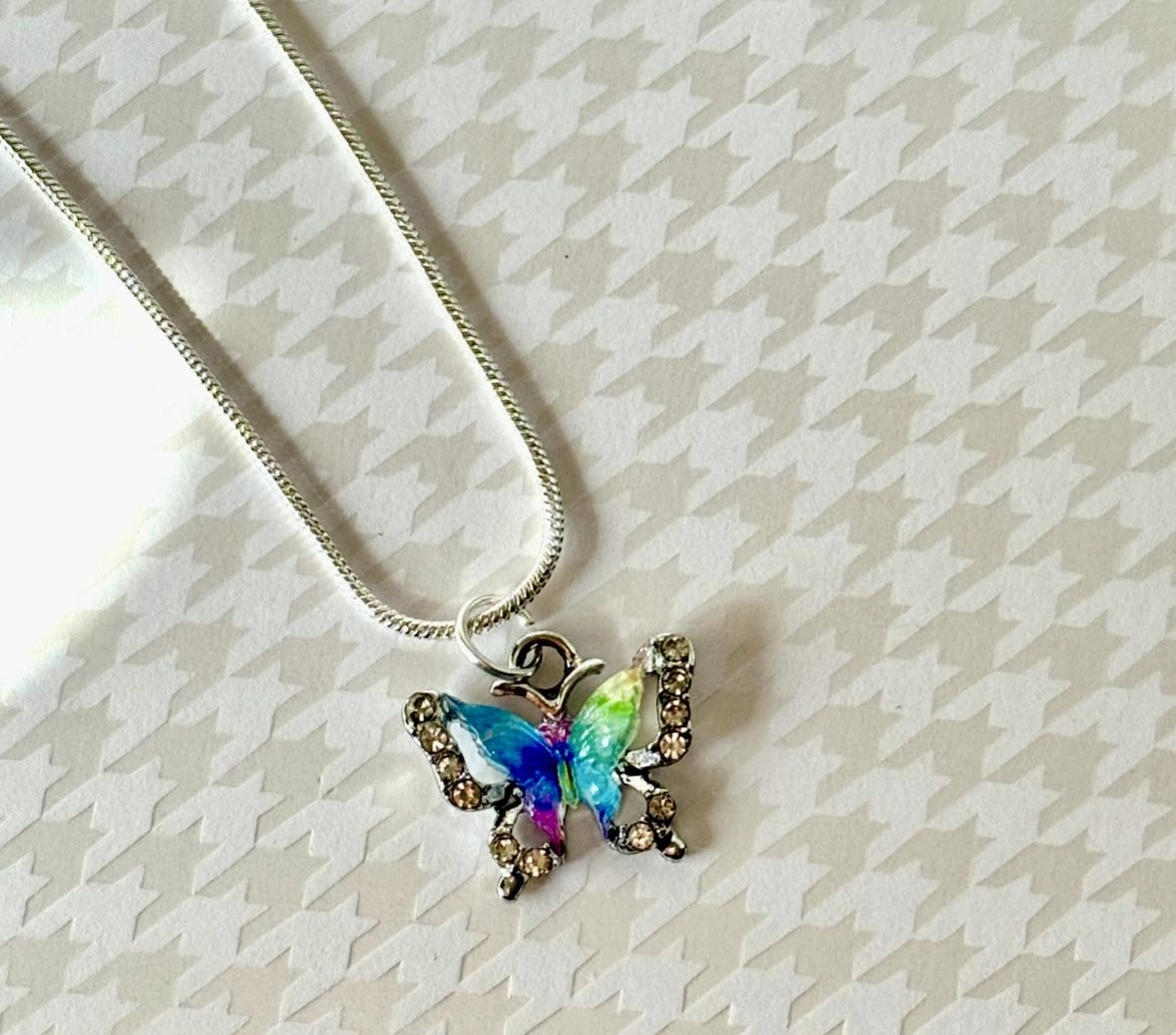 Sterling Silver Butterfly Necklace