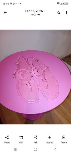 COACH pink sandals & pink ZARA purse