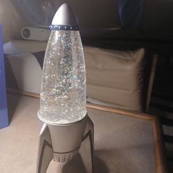 Glitter Rocket Lamp