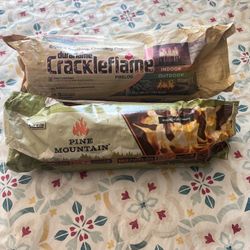 One Duraflame Crackleflame and one Pine Mountain.