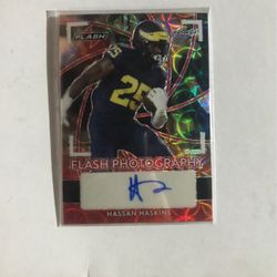 Hassan Haskins Autograph Card