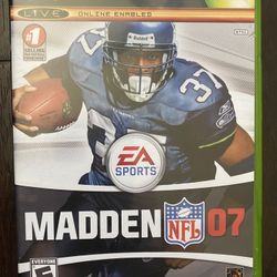 Madden NFL 07 (Microsoft Xbox, 2006) Complete