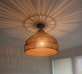 Large Woven Pendant Light - Crate & Barrel