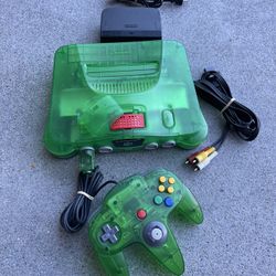 Nintendo 64 Jungle Green System