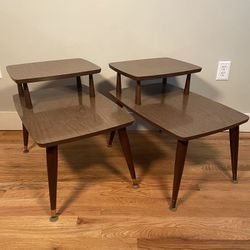 Pair Mid Century End / Side Tables 