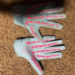 Cotton Candy Football Gloves Size XL