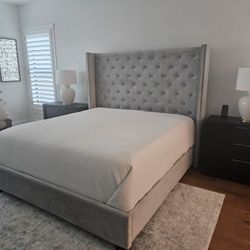 King Upholstered Bed