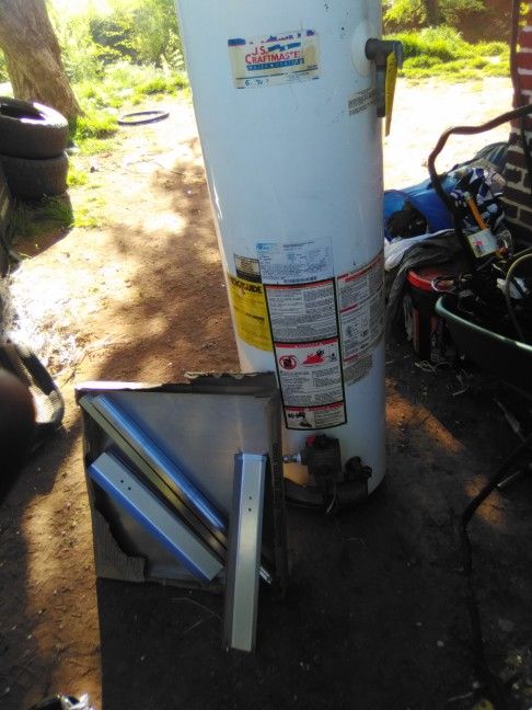 30gal Water Heater /Stand/Gas &Water Hookups