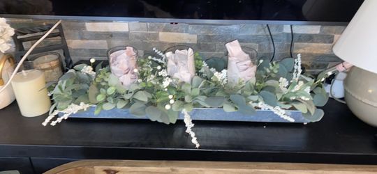 Eucalyptus floral centerpiece 36in