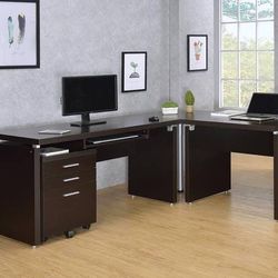 3 Piece L-Shaped Desk with Corner Table ONLY $599! Best Prices!!
