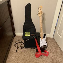 Electric Guitar with Amp
