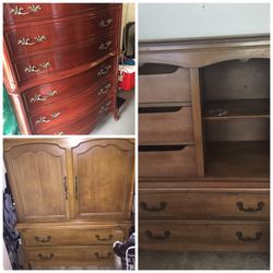 Antique Armoire and Dresser