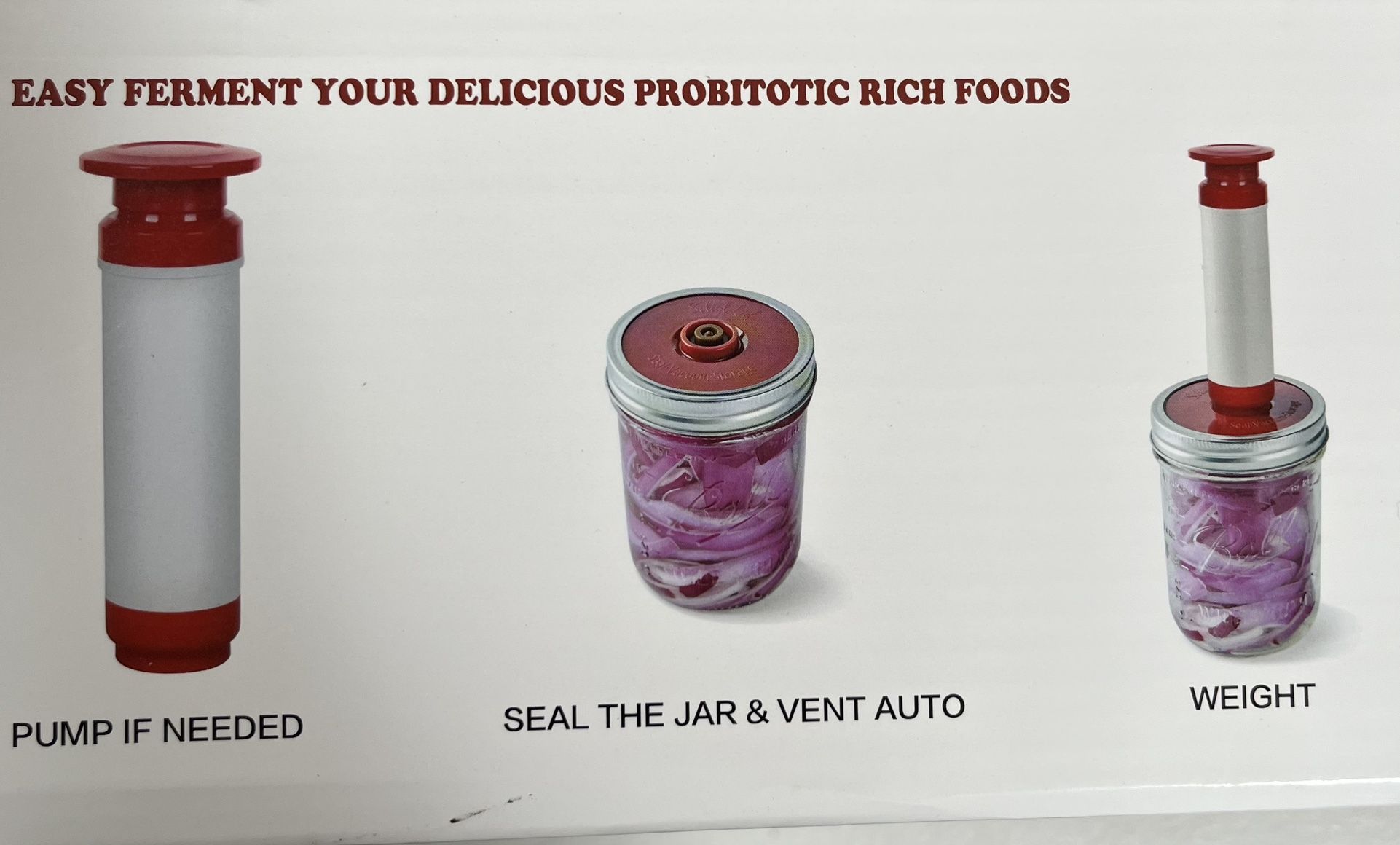 Fermenting Kit For Ball Mason Jar Wide Mouth