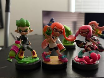 Nintendo Splatoon 2 Inkling Amiibos + Super Smash Bros Inkling Amiibo