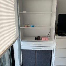 Storage Cabinet with Removable Hampers