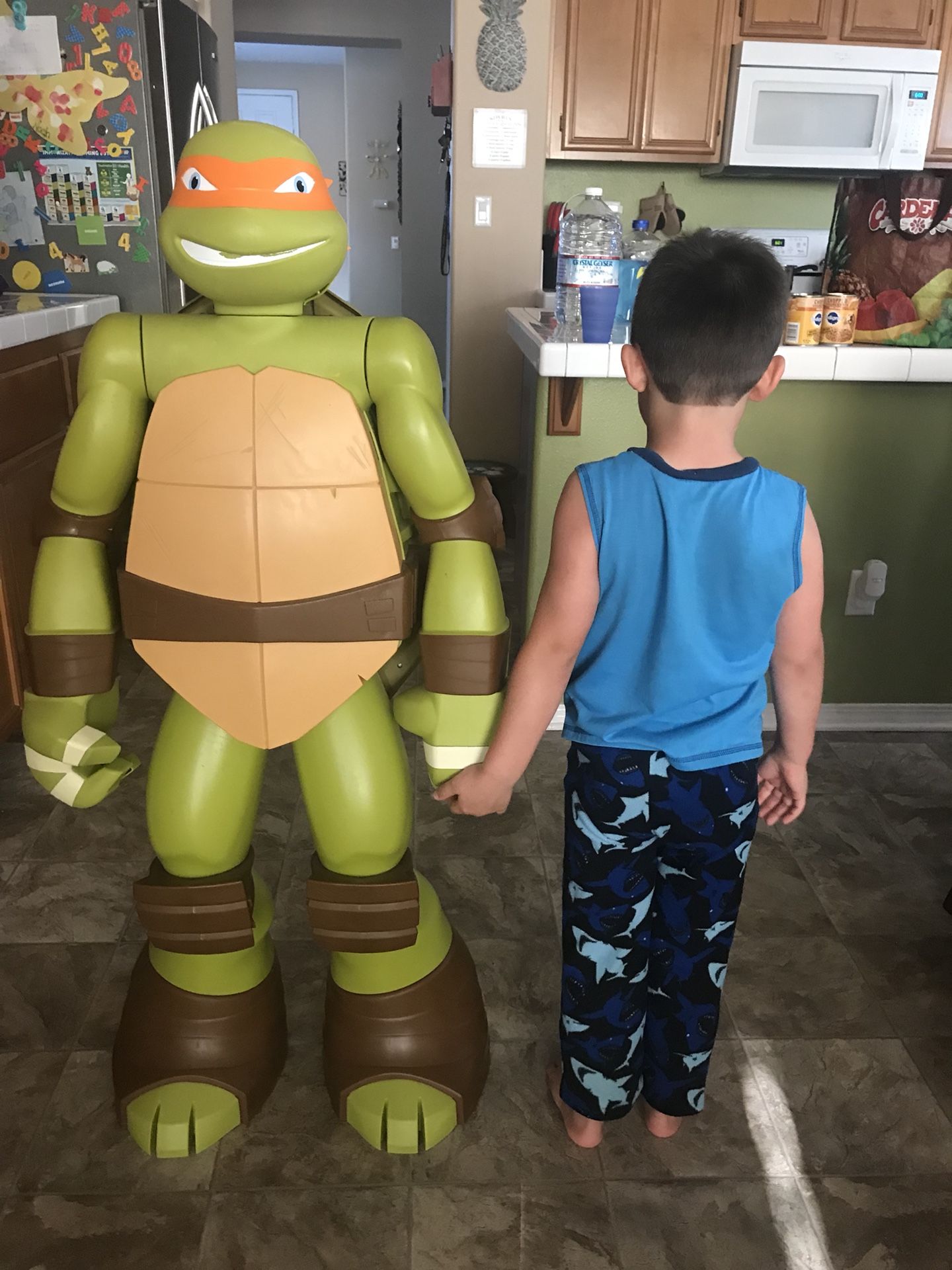 Life size ninja turtle toy storage