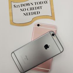Apple IPhone 6s Unlocked 16gb - $1 Down Today, No Credit Required (PROMOTION FROM 6/21 TO 7/5)