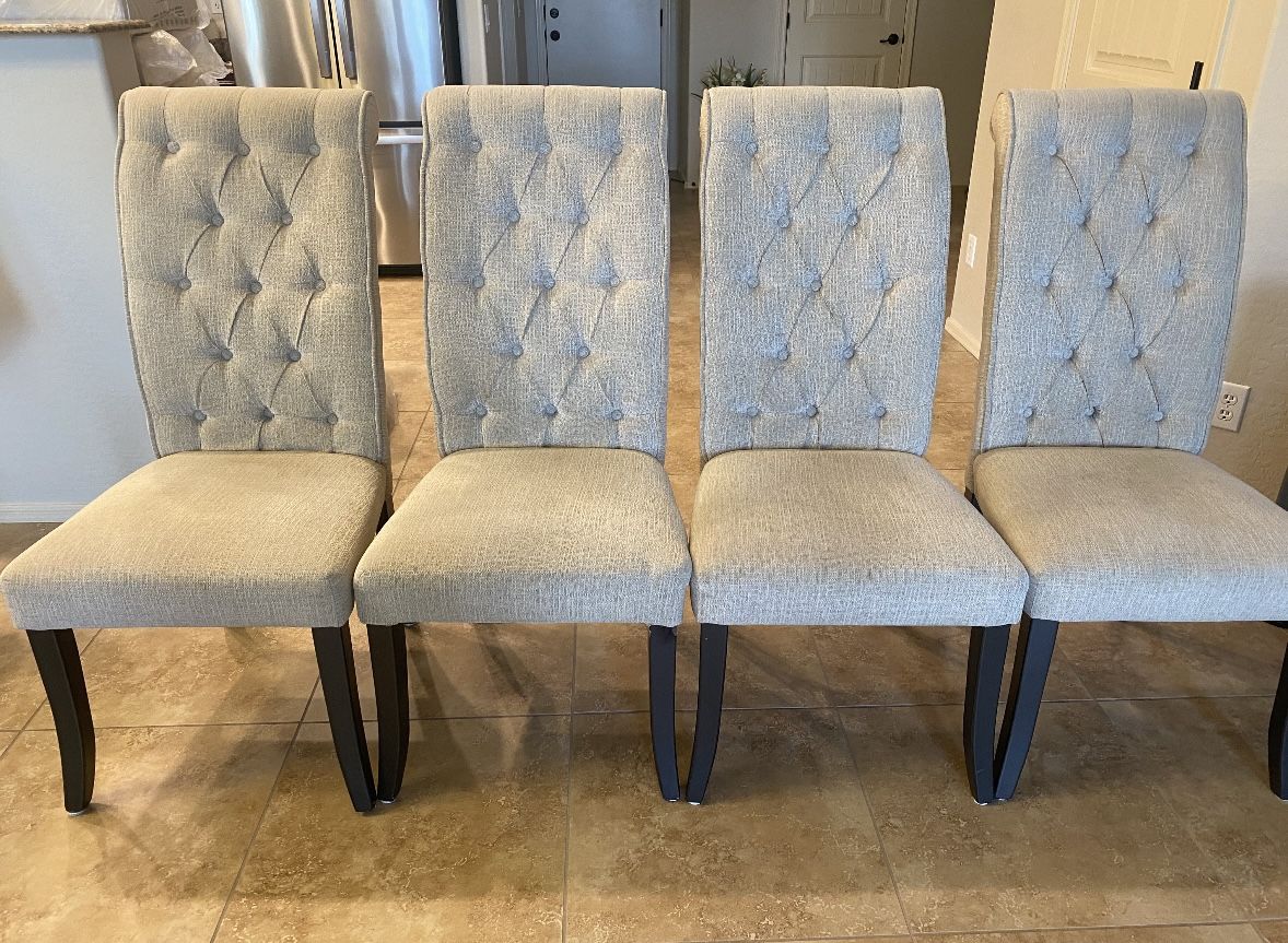 Beautiful Beige Dining Chairs 