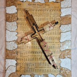 Old Rugged Cross Wall Hanging Art  To Buy A MOTORHOME 