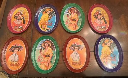 Vintage Coca-Cola matching tins (set of 8)