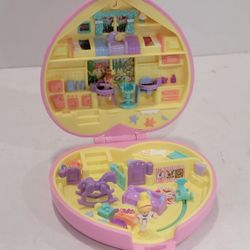 Vintage Polly Pocket 1994 Perfect Playroom Bluebird - 1 Baby Doll, 1 Polly Doll