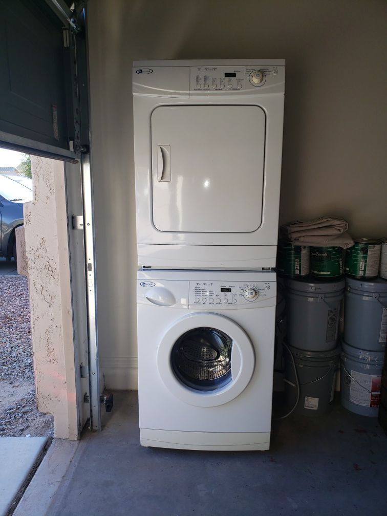 Stackable Maytag washer and dryer