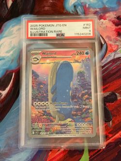 Pokemon #162 WAILORD PSA 9