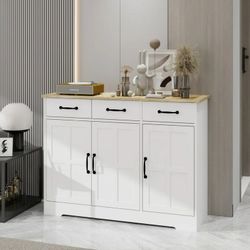 Sideboard buffet white with 3 doors [NEW]