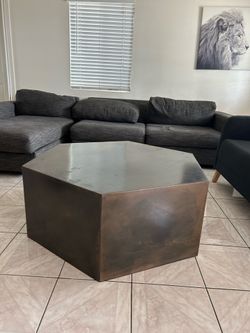 Hexagonal dining table