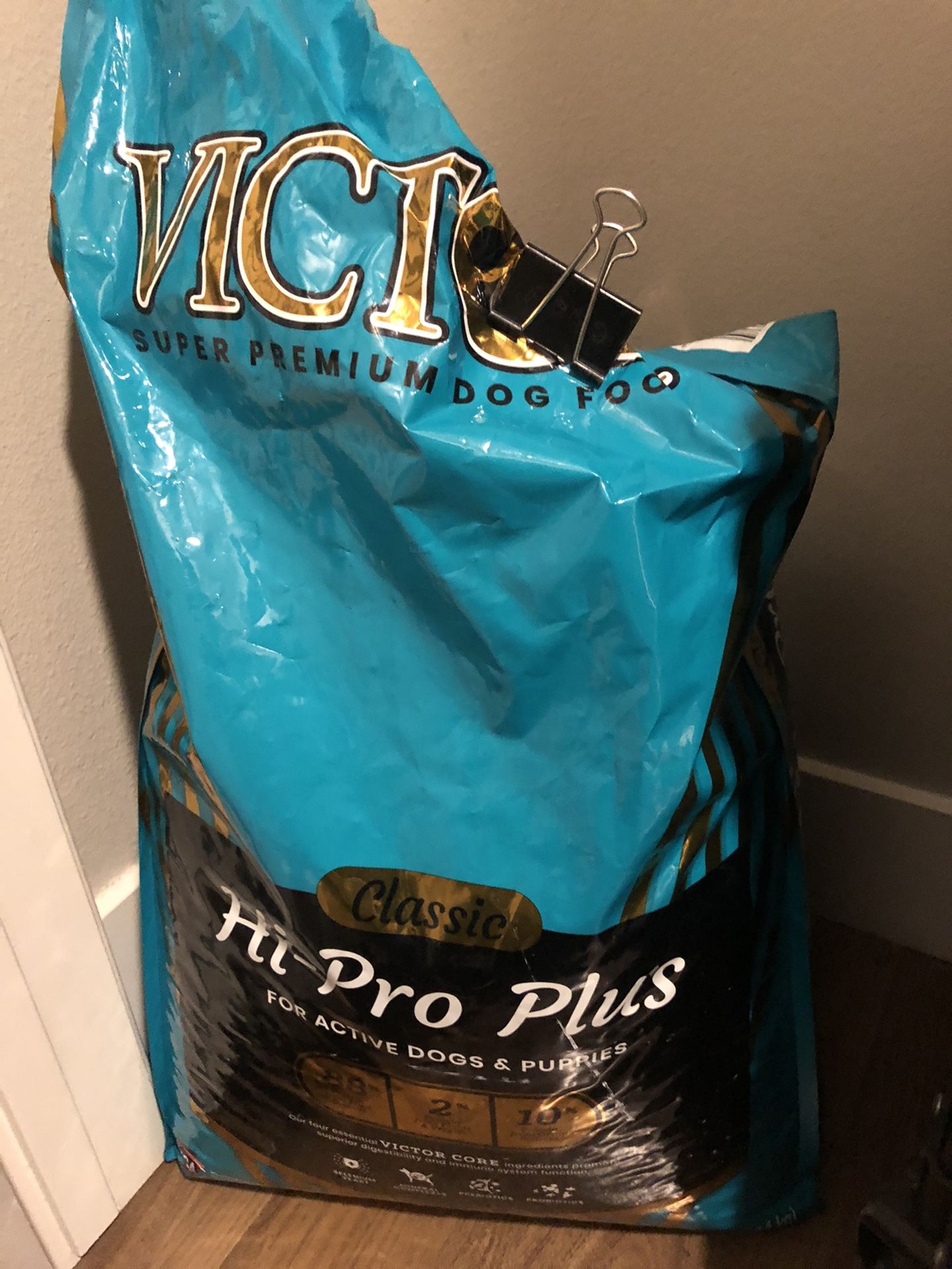 Victor Hi Pro Plus dog food, 40lb bag