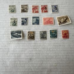 Dutch Indies Collection Of 15 Mint Hinged Stamps 