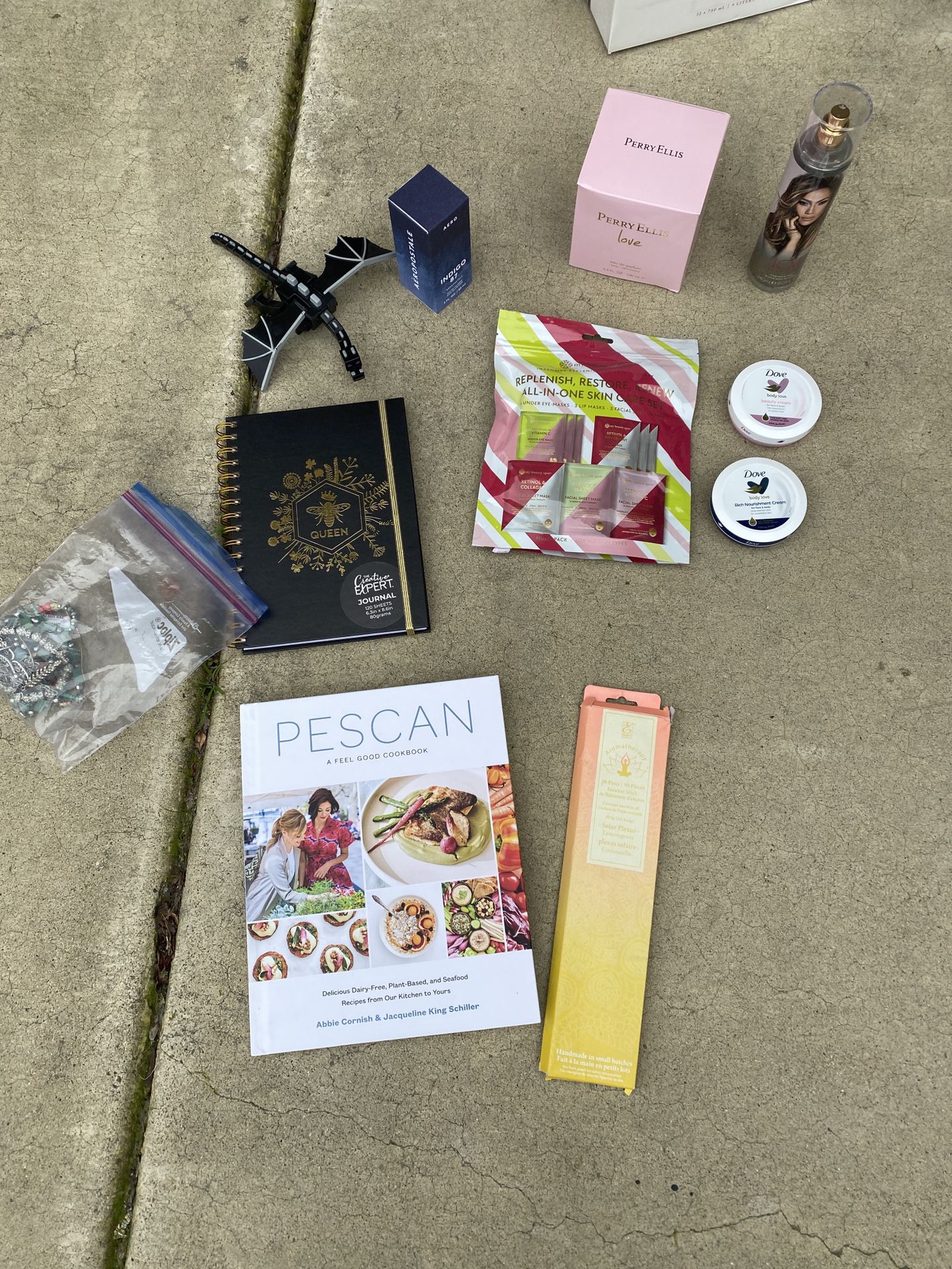 Perfume, Journal, Cook Book, And Face masks