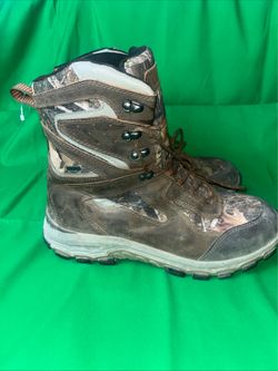 Cabelas Boots Men’s 12D Axis Goretex 8" Camo Hunting Hiking Leather Workwear
