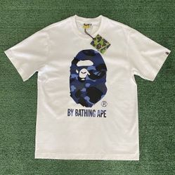 camo dark blue bape tee