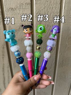 beaded pens | monsters inc