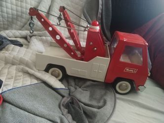1960s/1970s Buddy L Steel Double Boom Tow Truck
