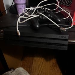 ps4 pro for sell with 2 controllers 