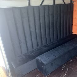 King Size Velvor Storage Bed With Mattress