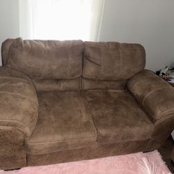 2 brown Couches