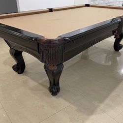 Pool Table 8ft ( Free Delivery & Set Up & New Color Felt Of Your Choice