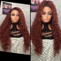 Human Hair Blended Lace Front Wig 