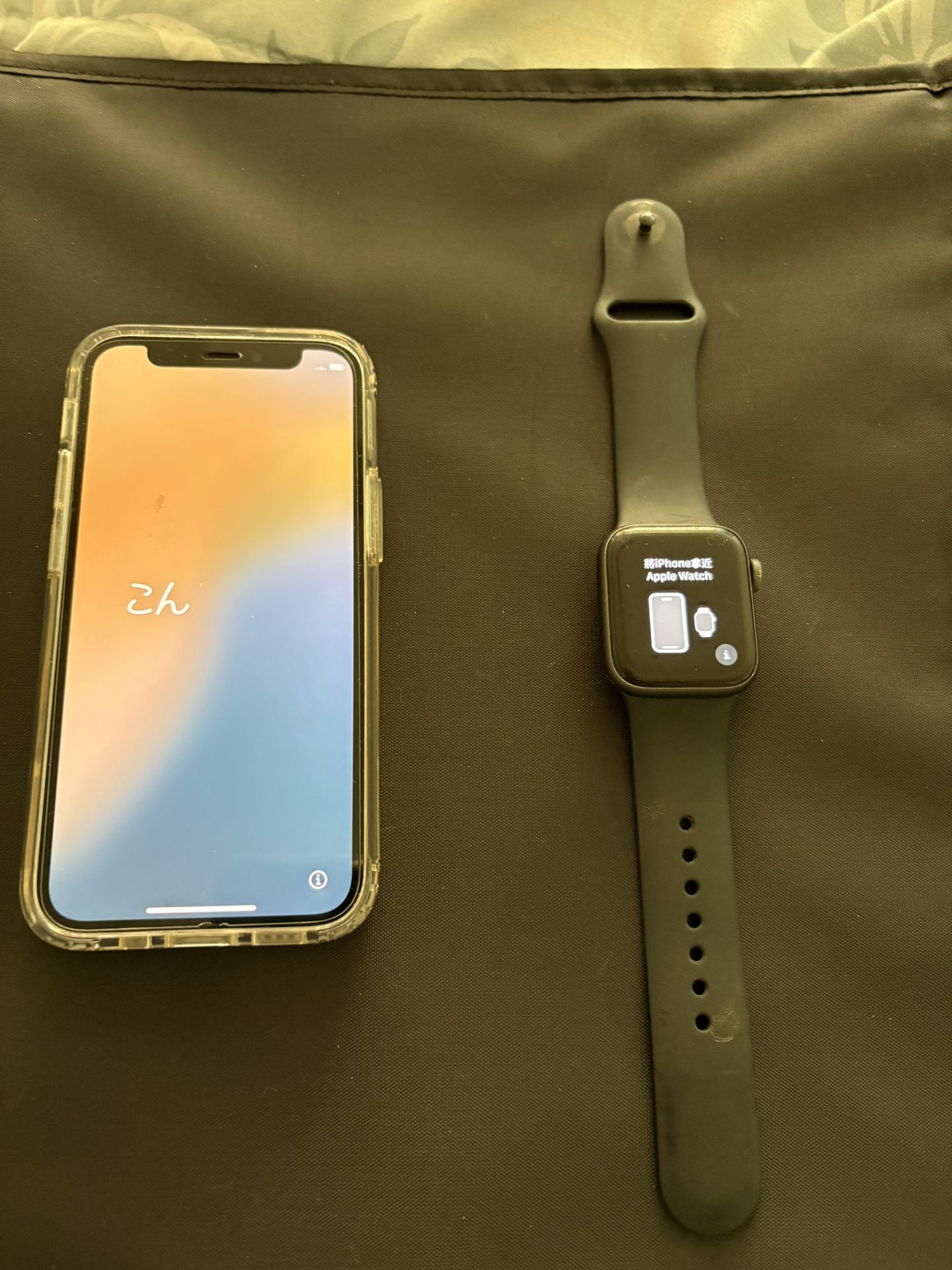 iPhone 12 with iPhone Watch With Fall Detection