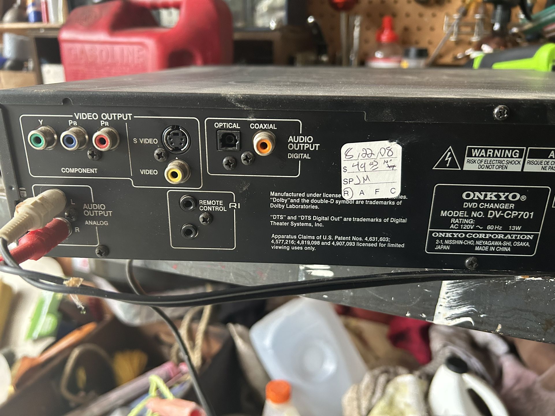 Onyko 6 DVD Changer Player