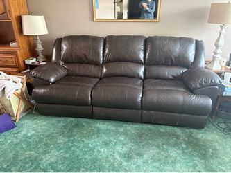 Leather Reclining Couch